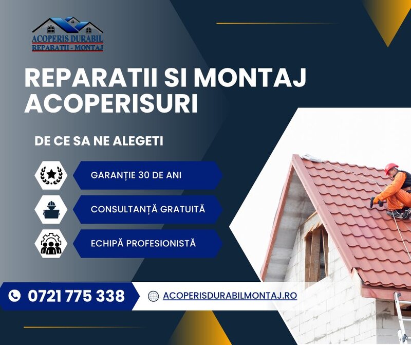 Acoperis Durabil Montaj - Solutii complete acoperisuri